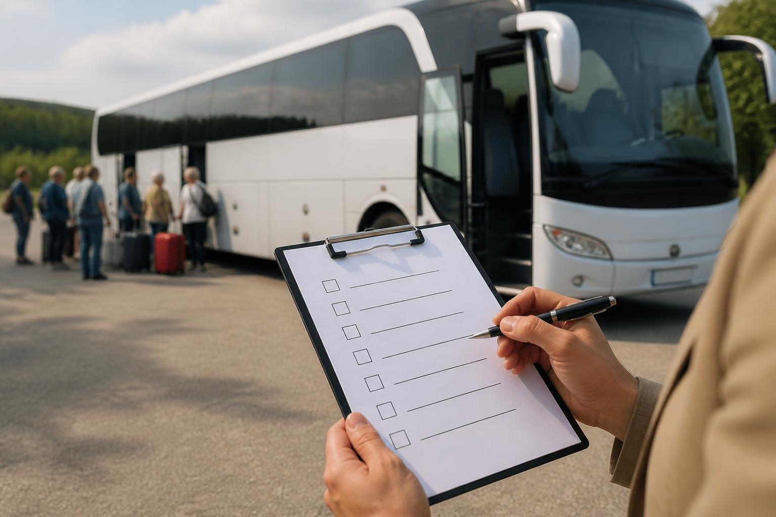 Checkliste für die Gruppenreise: Welche Informationen bei einer Busbuchung benötigt werden